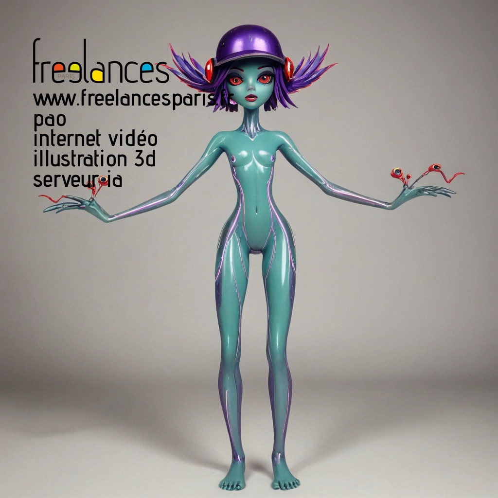 Pao mise en page internet vidéo illustration 3d serveur image IA générative AI freelance paris studio de création magazines C43EDK20